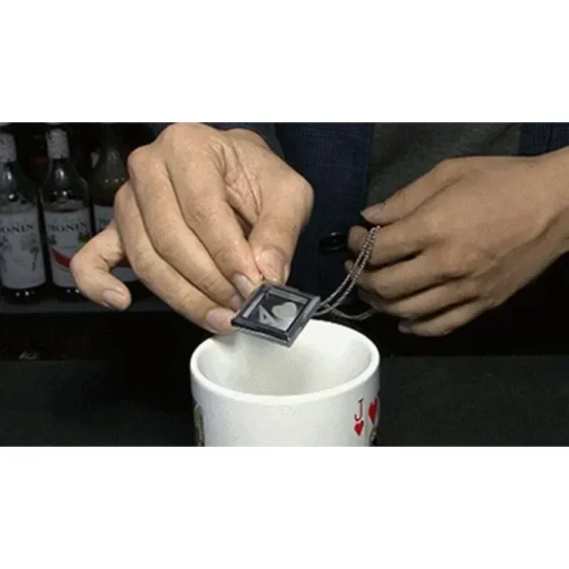 

RMS Ghost Pandent Magic Tricks Magician Close Up Street Bar Illusions Props Fun Selected Card Pattern Prediction Magia