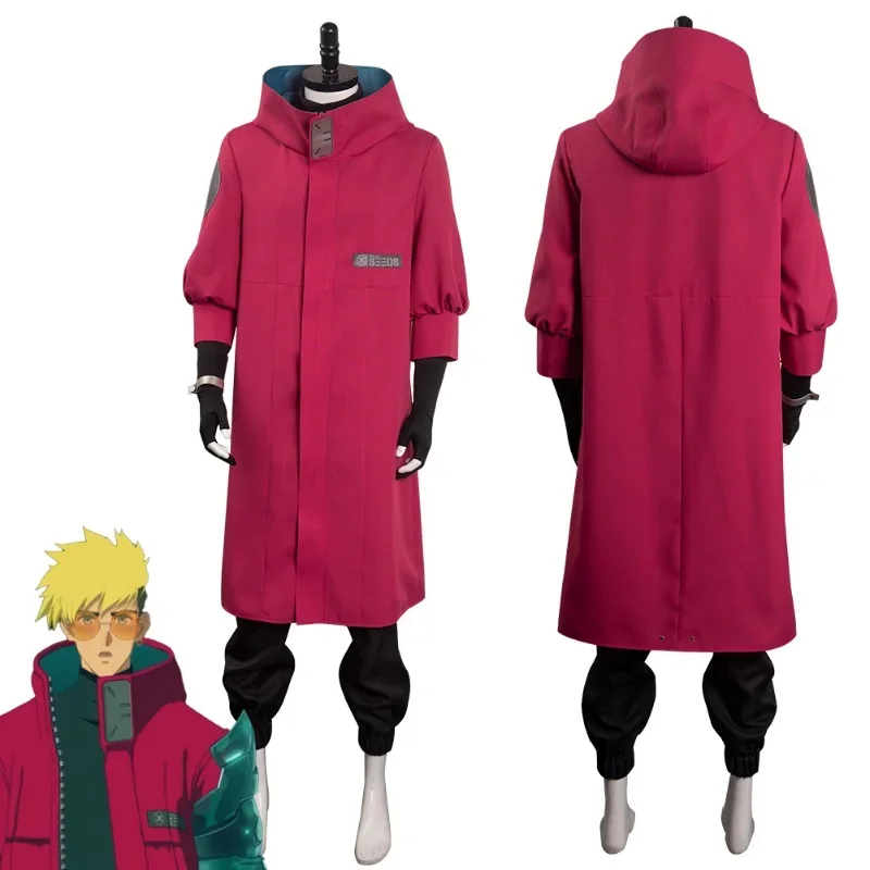 Vash The Stampede Coat Pants Trigun Cosplay Costume Outfits Halloween Carnival Suit Role Play for Male Clothing Disguise