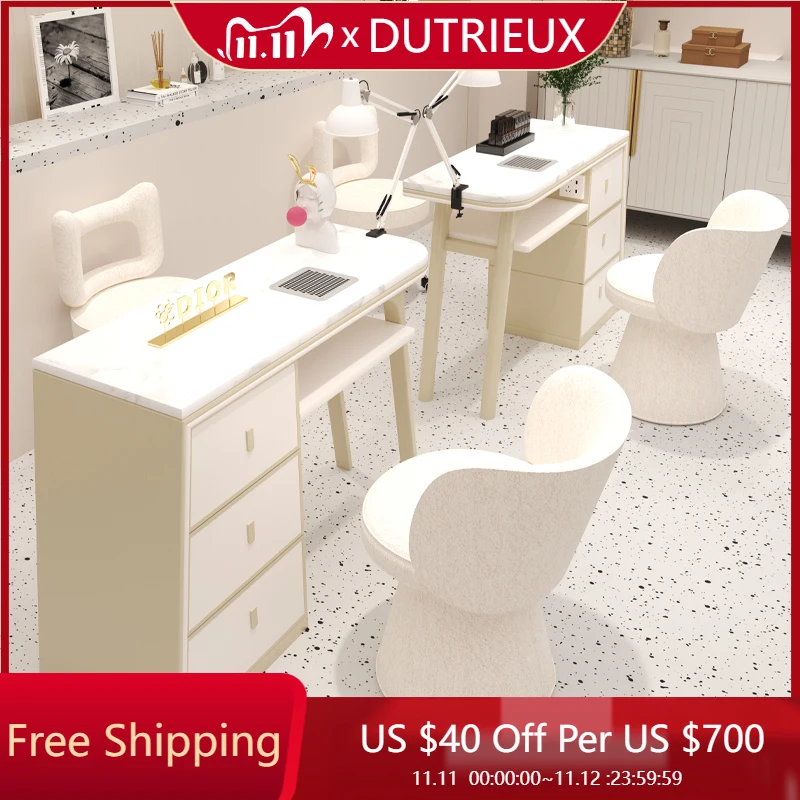 

Роскошный стол для макияжа, высокое качество, минималистичный, легко чистящийся белый маникюрный стол, современная скандинавская мебель для салона Tavolo Unghie