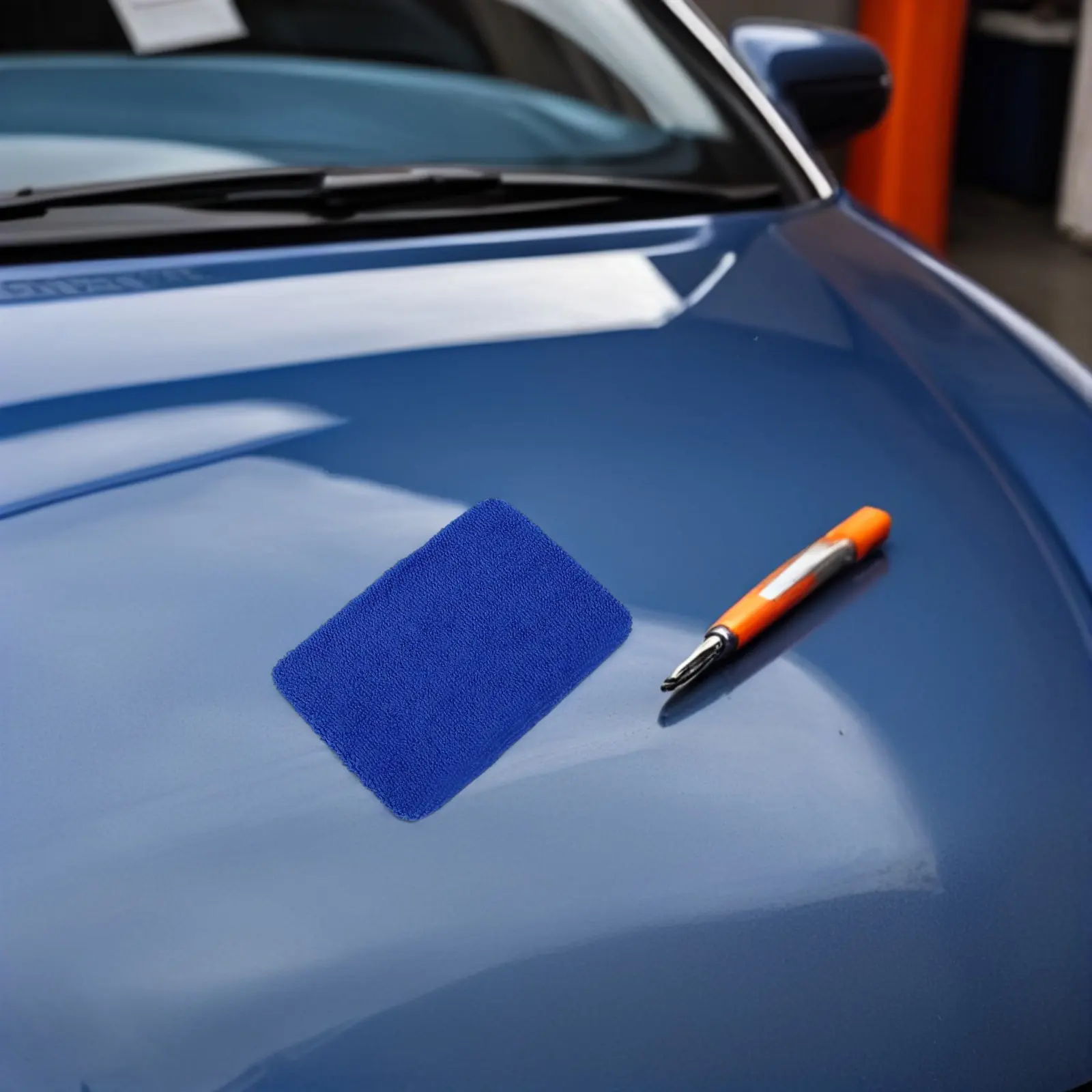 9Pcs Windshield Cleaning Cloth for Car Windows Square Replaceable Scraper Pad Bright Bathroom Kitchen Living Room