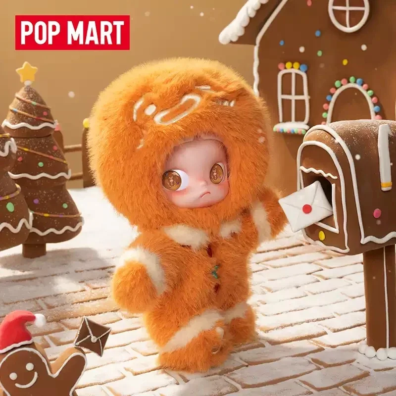 POP MART Zsiga Gingerbread Man Series 1/8  Anime Action Figure Genuine Blind Box Mystery Box Guess Bag Toys Doll Christmas Gifts
