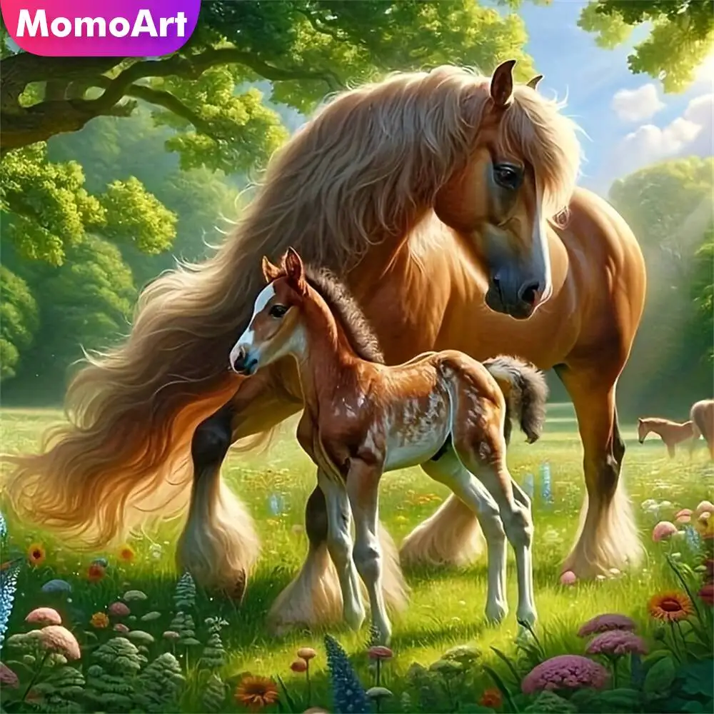 Momoart Bär Diamant Mosaik Tier voller Runde Diamant Malerei Mond Stickerei neue Ankunft handgemachte Hobby