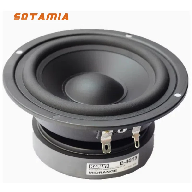 

SOTAMIA 1 шт. 4-дюймовый среднечастотный динамик 8 Ом 80 Вт DIY Bluetooth-динамик Hi-Fi музыкальный динамик для делителя частоты или конденсатора