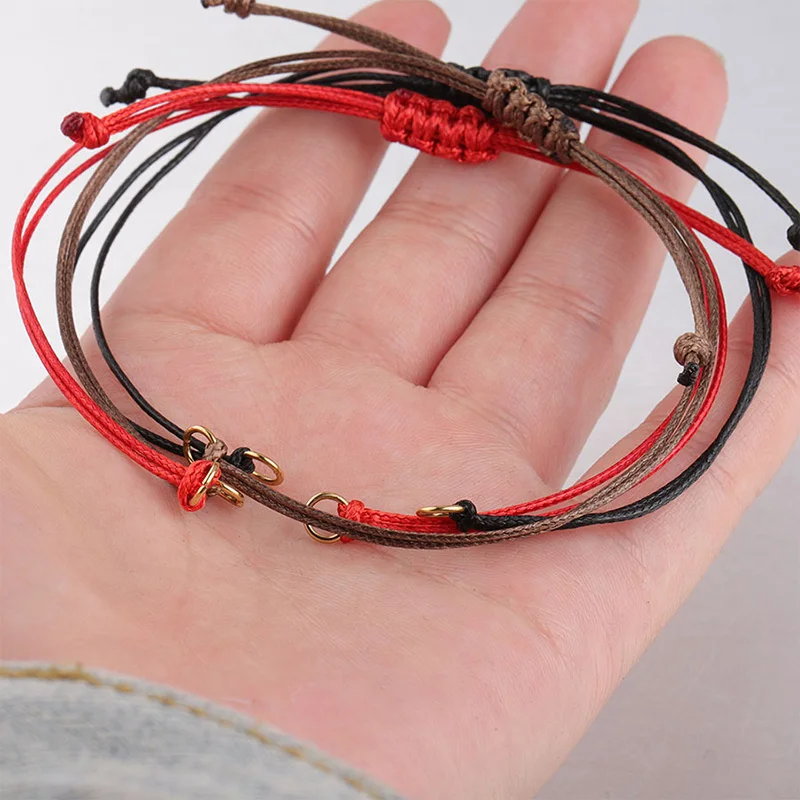 

5pcs Adjustable Bracelet Line Waxed Thread Jewelry Findings String Strap Handicraft Tools Weave Rope DIY Handmade Accessories