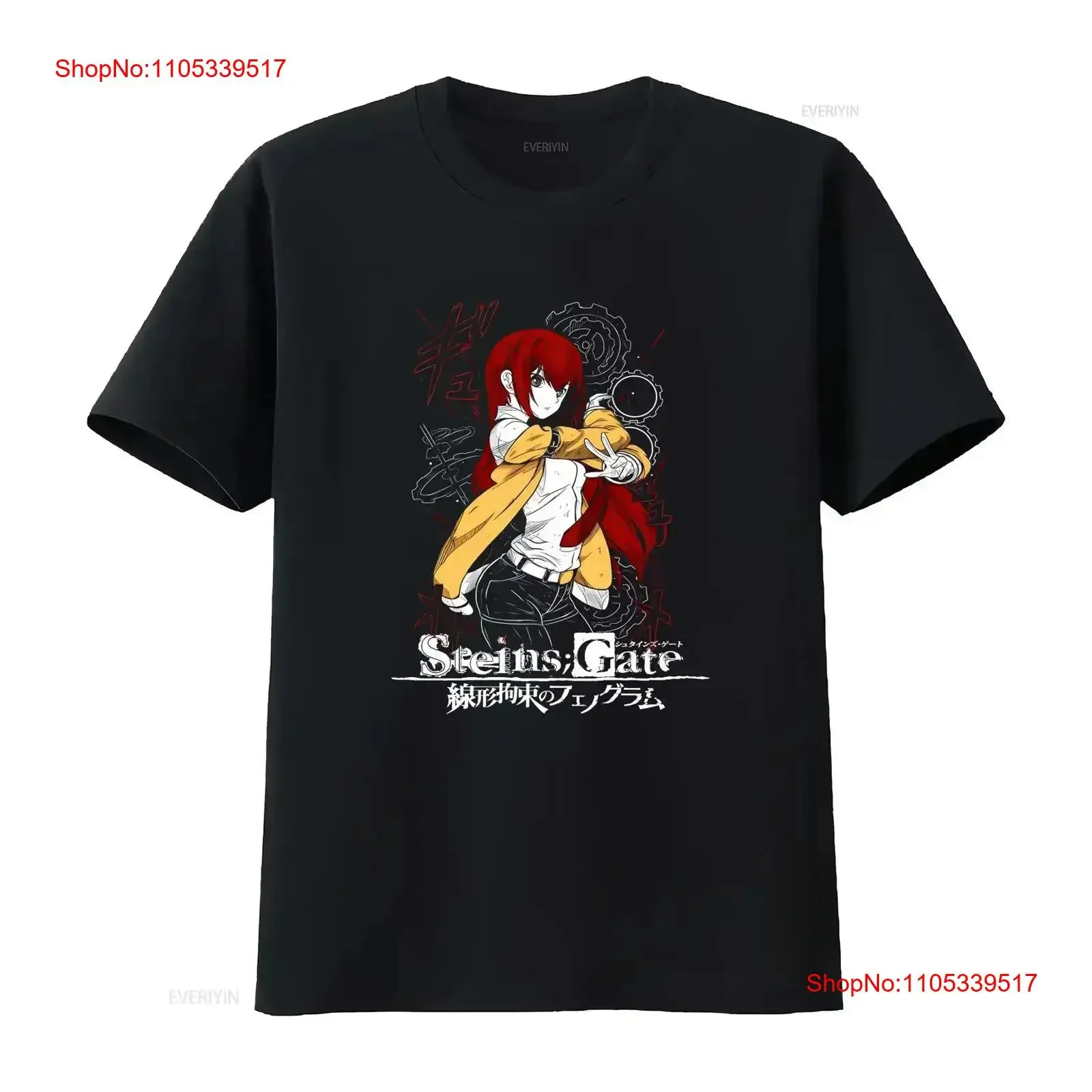 Steins Gate New T Shirt Anime Manga 2022 for Men vintage Washed homme graphic Versatile Top Everyday Wear Comfortable vintage