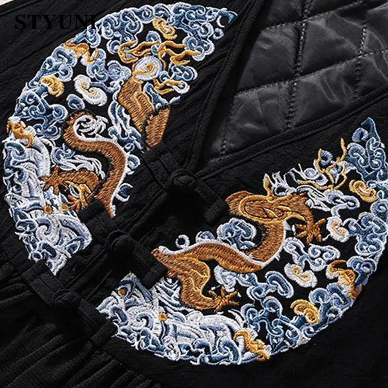 Black Embroidery Vintage Lace Sleeveless Loose Thick Single Breasted Women\'s Jacket Vest Korean Fashion Jackets Coat For Women