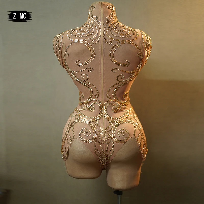 المرأة مثير حجر الراين ارتداءها ومعطف شبكة انظر من خلال ملابس الحفلات عيد ميلاد يوتار القطب الرقص مرحلة عرض سحب الملكة زي #3