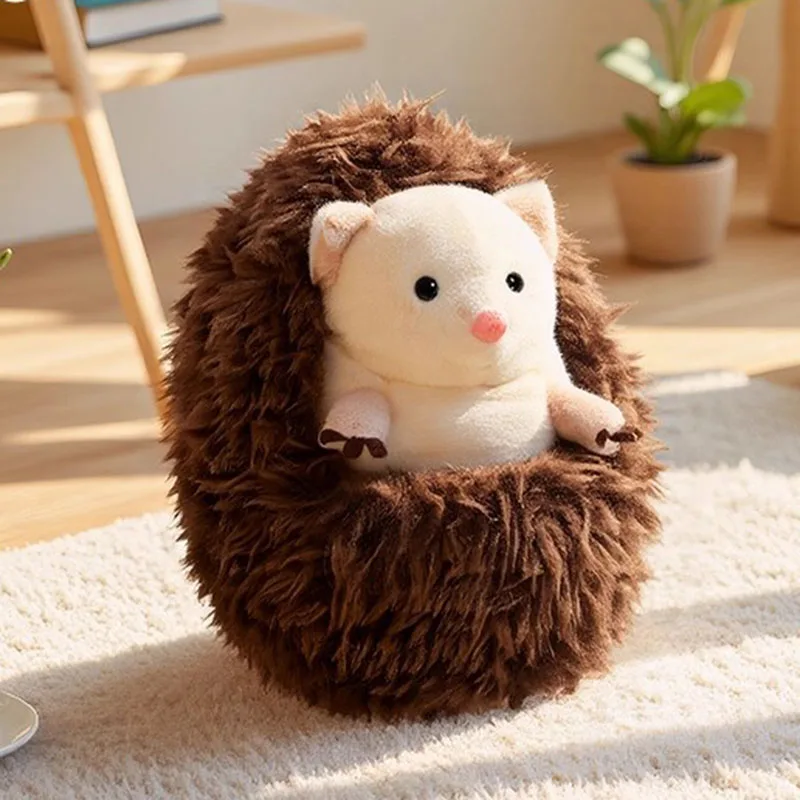 

Hedgehog Erinaceinae Amurensis Wild Nature Zoo Small Ball Style Model Soft Plush Toy Stuffed Doll Boy Girl Friend Birthday Gift