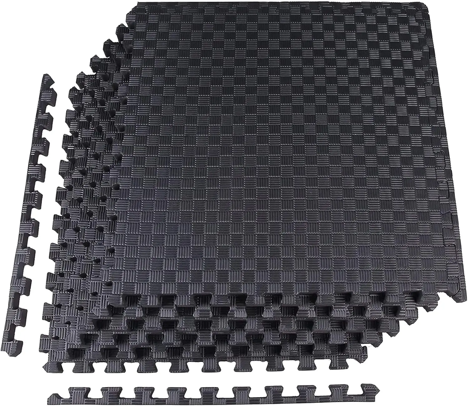 

1" Thick, EVA Interlocking Foam Floor Tiles For Home Gym, Mat For Home Workout Equipment, Floor