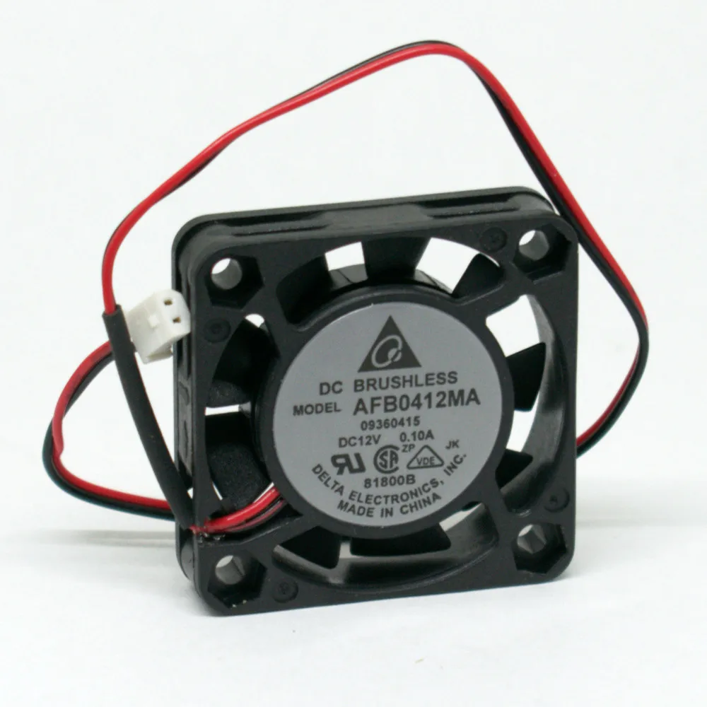 

For Delta AFB0412MA 40x40x10mm 4010 12V 0.10A 2 Pin 5 Blade DC Brushless Fan -
