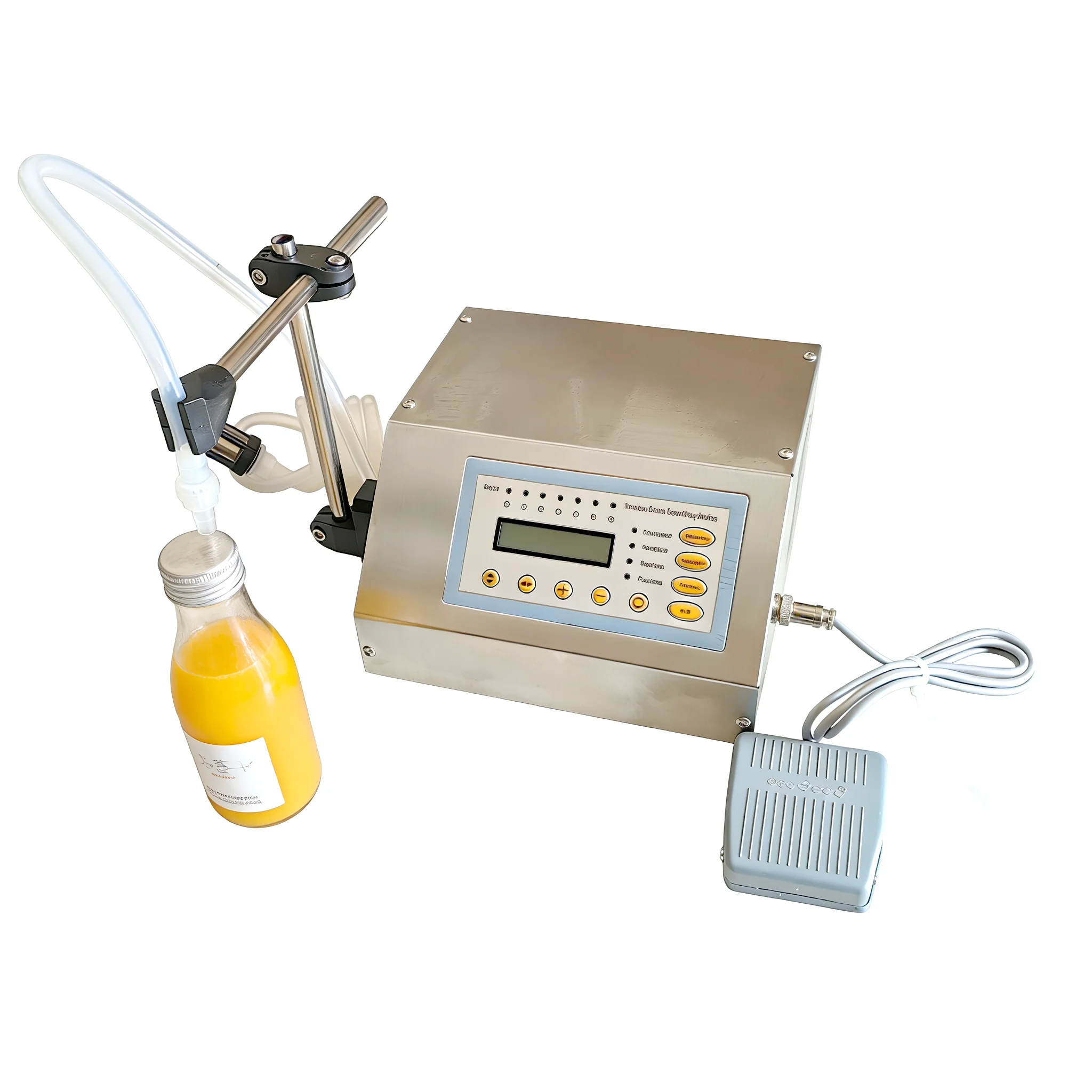 5000ml Filling Machine Diaphragm Pump Liquid Water Filler Auto Model Foot Padel Switch Juice Sauce Milk Perfume Automatic