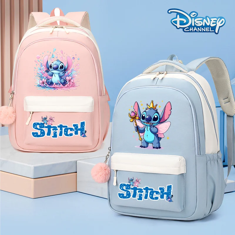 Stitch Disney Backpack Cartoon Book Bags Boys Girls School Bag Laptop Rucksack Cartoon Anime Knapsack School Kids Birthday Gifts