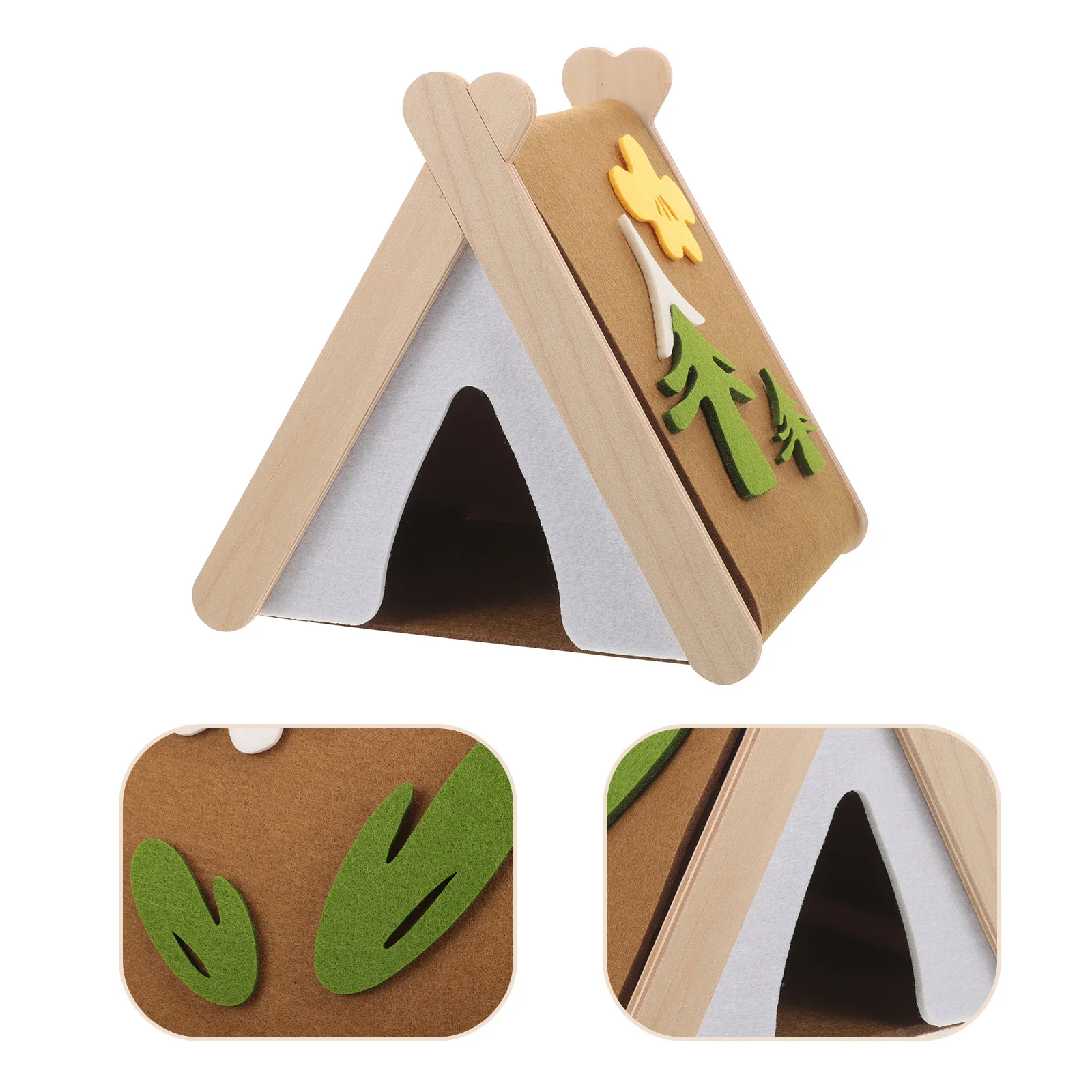 كوخ عش دافئ للحيوانات الصغيرة، سرير مخبأ للهامستر مريح، خيمة نوم ناعمة للحيوانات الأليفة، مأوى أرنب، مستلزمات الحيوانات الأليفة الصغيرة #5