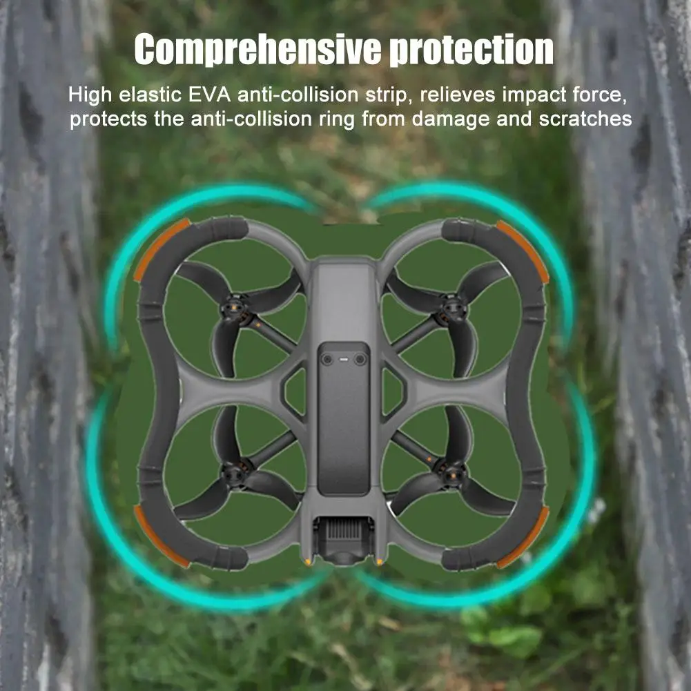 Cubierta de protección Uav a través de la Cámara aérea anticolisión, parachoques de cabeza, EVA ligero de alta elasticidad para dji AVATA