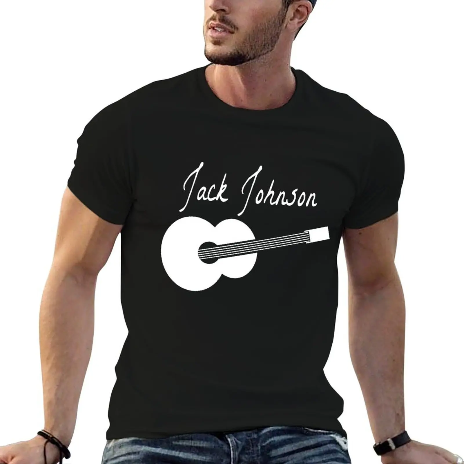 

Jack Johnson (White) T-Shirt t shirts cotton 100% man t shirt cotton high quality T-Shirt