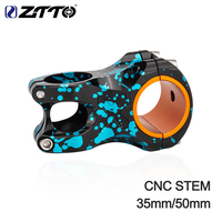 ZTTO MTB 35mm 50mm Bicycle Stem CNC 31.8/35mm Handlebar Holder 0 Degree Rise XC DH AM Enduro 28.6mm Steerer Fork Stem