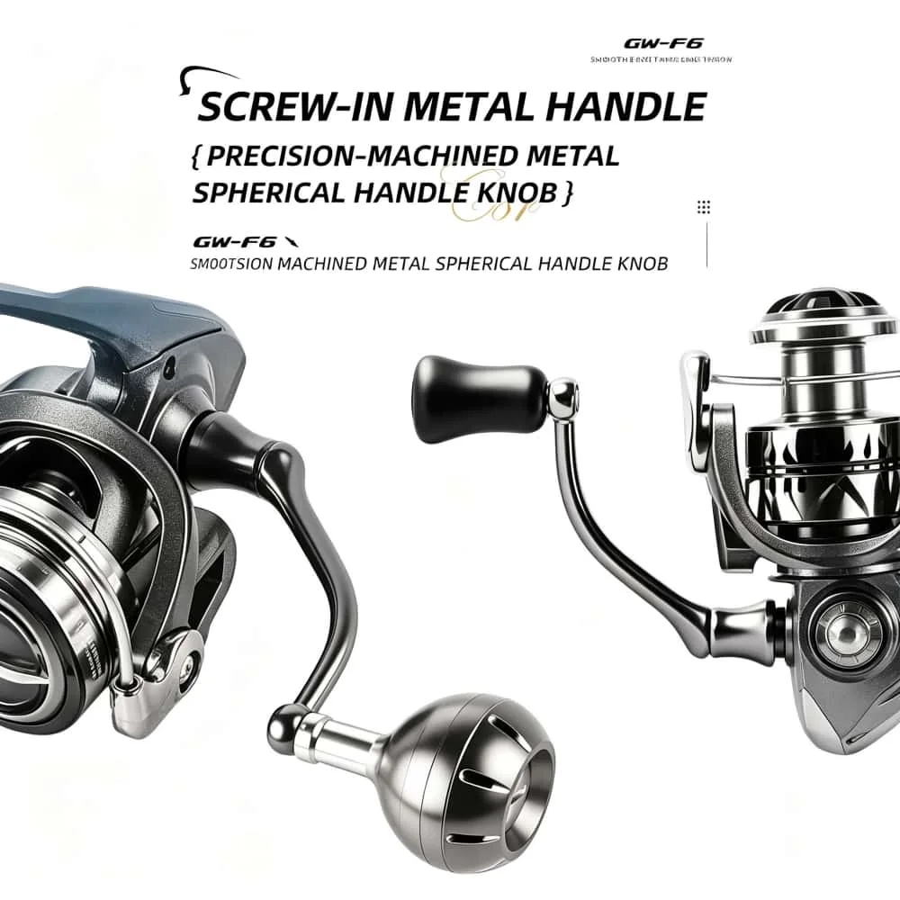 Neue ABU GARCIA Angelrolle mit 9+1 Edelstahl-Kugellagern, Maximale Bremskraft 20KG für Salzwasser und Süßwasser Spinnangeln – Detail 12