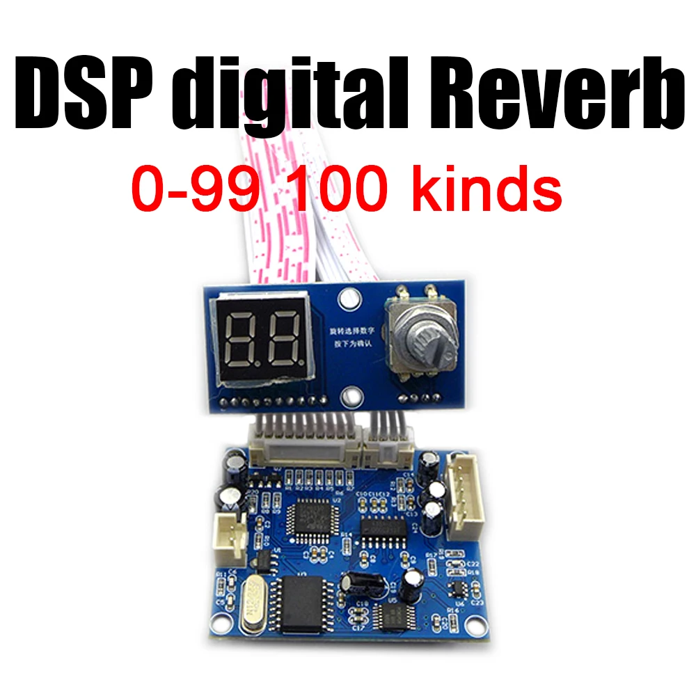 Dsp Digital Módulo de Reverberação Amplificador de Potência Amplificador de Potência Board Mixer Cara ok 0100kinds