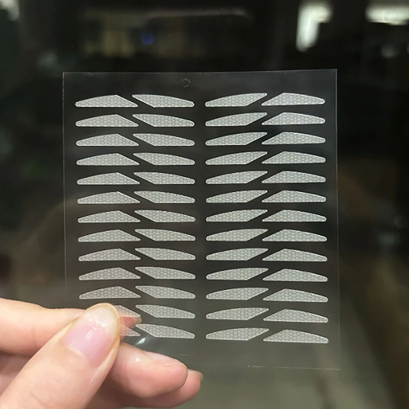 1 Blatt unsichtbares doppeltes Augenlid-Klebeband, transparent, selbstklebend, natürlich, für große Augen, nicht abfärbende Mesh-Spitzen-Augenaufkleber für Augen