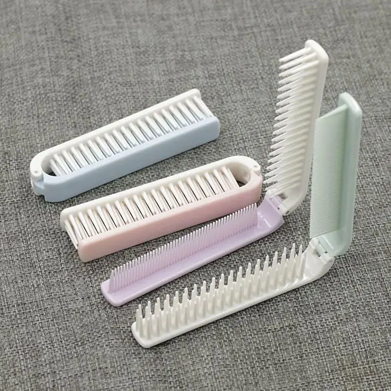 

Cute and small student portable hair comb household foldable mini comb outdoor travel portable dense tooth comb