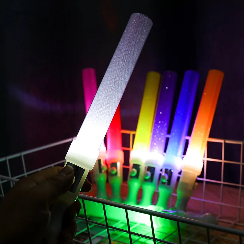 (50pieces)Best Selling Party Favor Colorful Flash Remote Control Straight Light Stick Custom For Vocal Concert