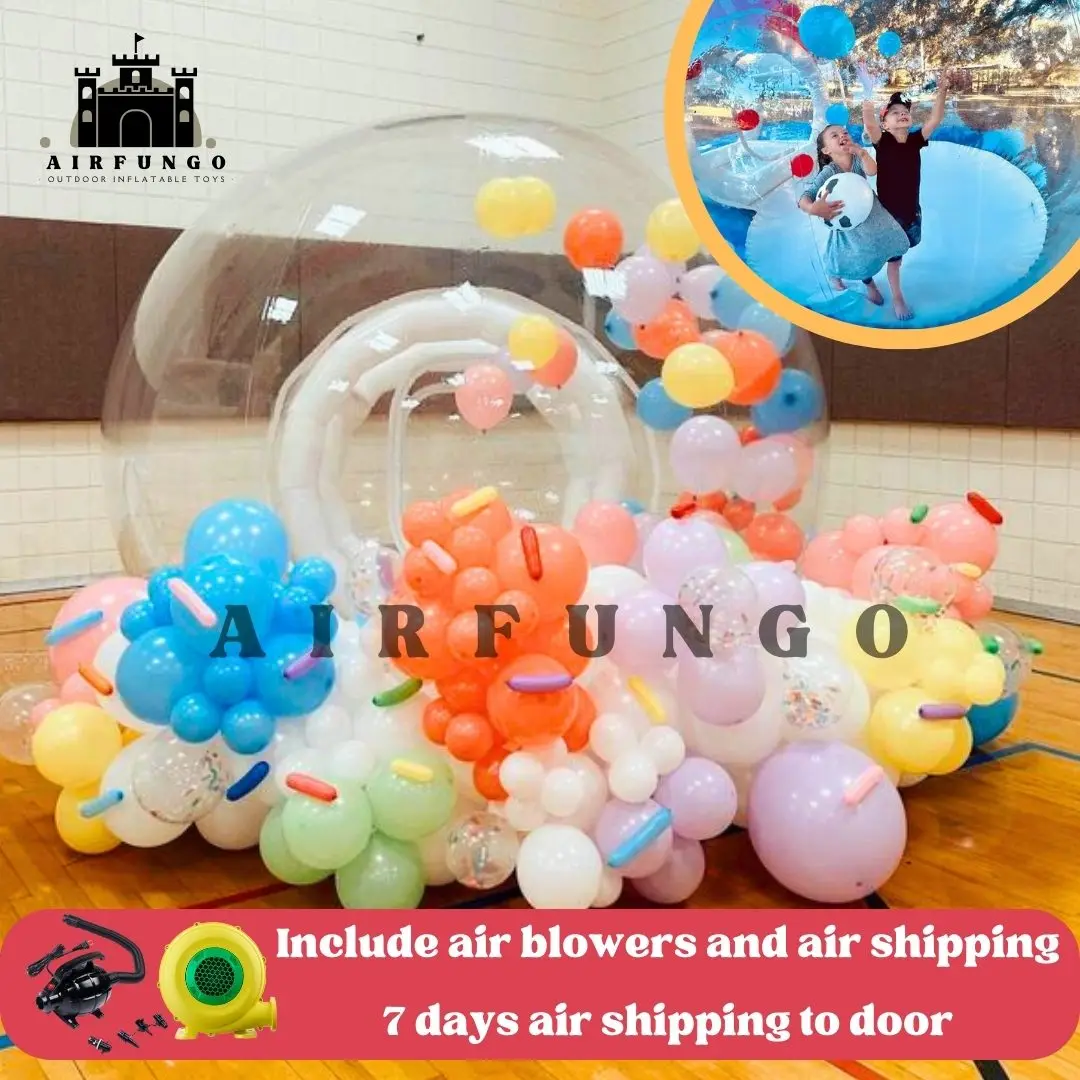 US Stock Balloon Bubble House Hot Selling Transparent Inflatable Tent Inflatable Bubble Dome House with blower and pump