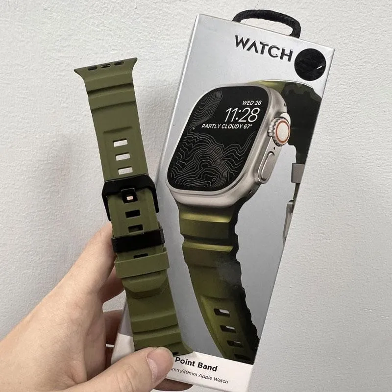 Sportarmband für Apple Watch Ultra 2 11 10 9 8 7 6 SE 5 4 für iWatch 42mm 44mm 45mm 46mm 49mm