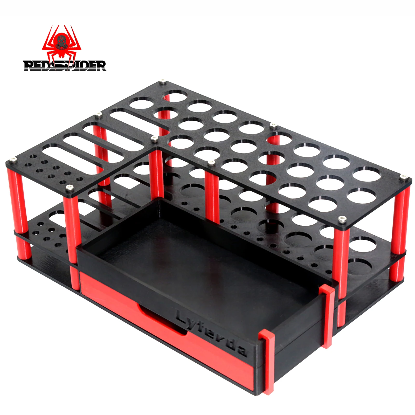 

RED SPIDER Screwdriver Storage Rack Holder Multifunctional Organizer RC Repair Tools Kit Desktop Stand for Hex Cross Screw Drive