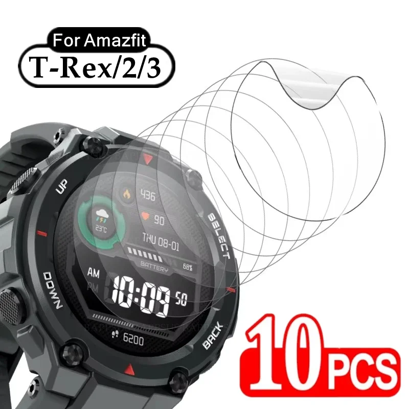 1/5/105 Uds para Amazfit t-rex 2 3 Protector de pantalla de reloj inteligente suave ultrafino HD película de hidrogel antiarañazos para T-Rex3 T-Rex2