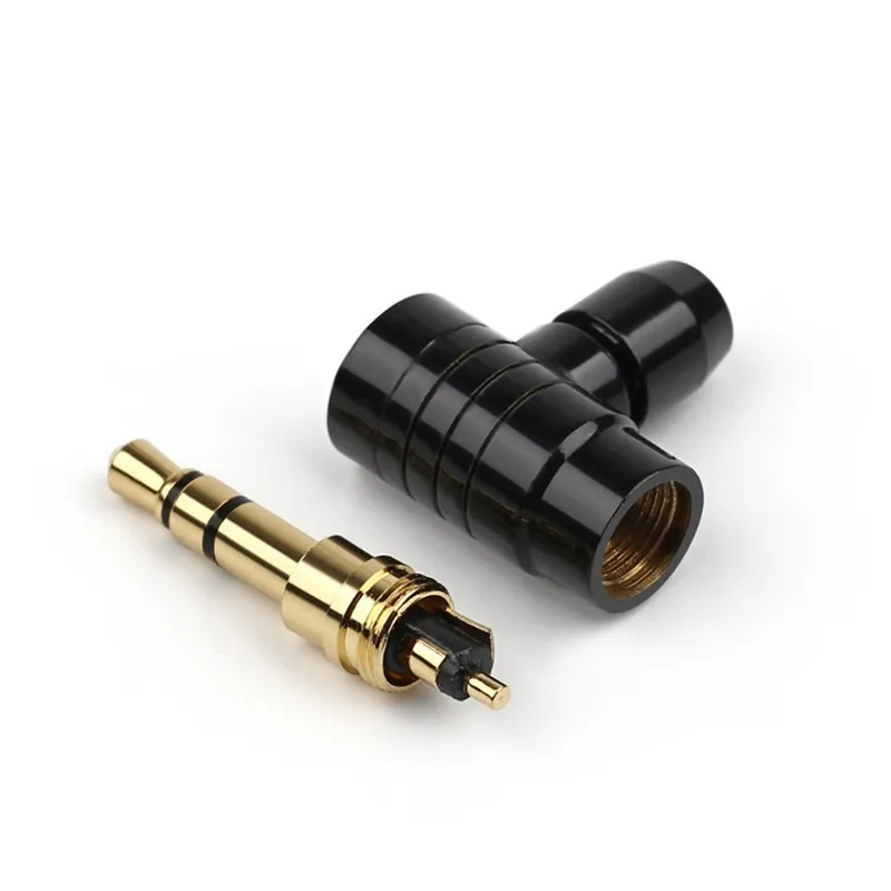 90 Grad 2 3 4-polige Buchse 3,5mm Stecker Kopfhörer stecker l Typ vergoldetes Kupfer-Audio-Terminal für Unterhaltung elektronik – Detail 10