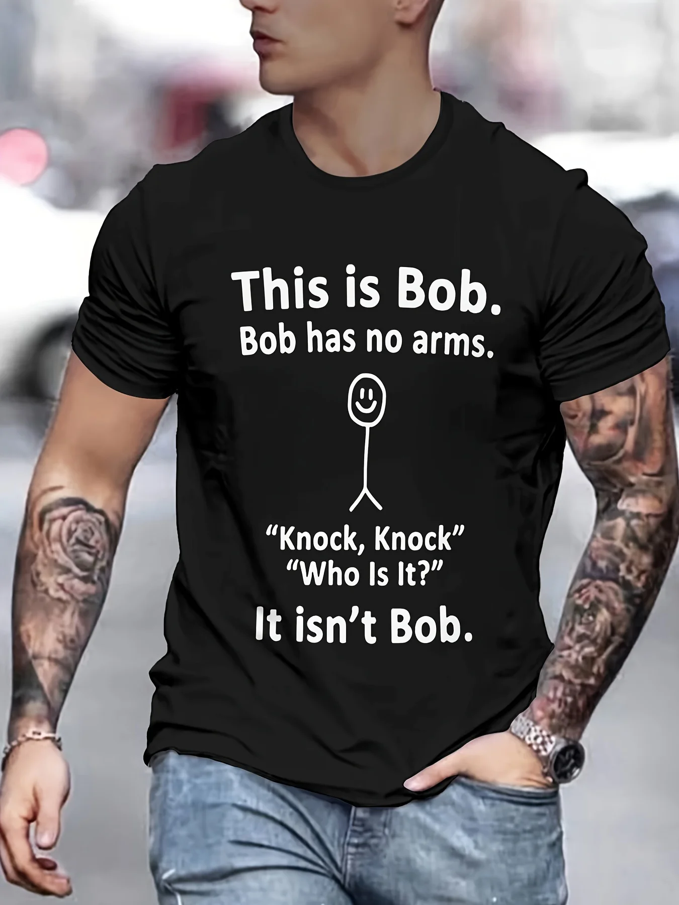 Men's vintage crew neck T-shirt, 