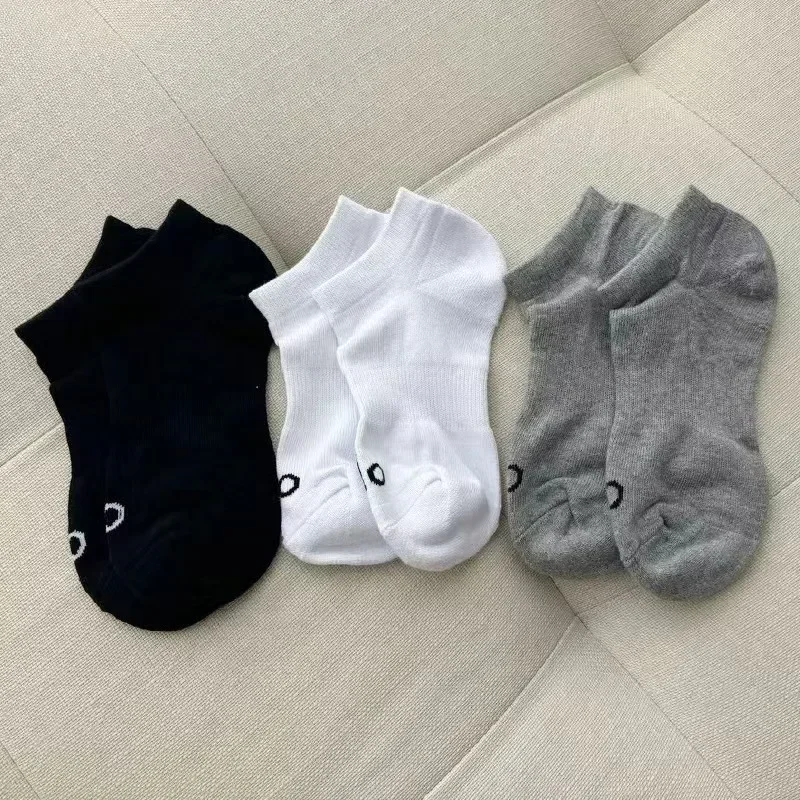 

3 Pairs AL Yoga Cotton Short Socks Unisex Casual Running Four Seasons Wearable Accessories Unisex Fitness and Sports Yoga Socks