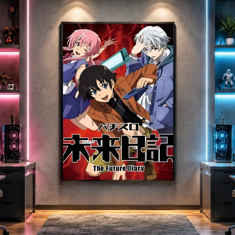 Anime F-Future Diary Survival Thriller Poster Wall Art Bedroom Living Room Dorm Bar Cafe Gym Studio Home Decor Gifts