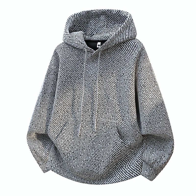 

Casual American College Sle Street Faion Oversized Hoodie Jaet for Teenagers Long Sve Hooded Pullover Spring Youth P...