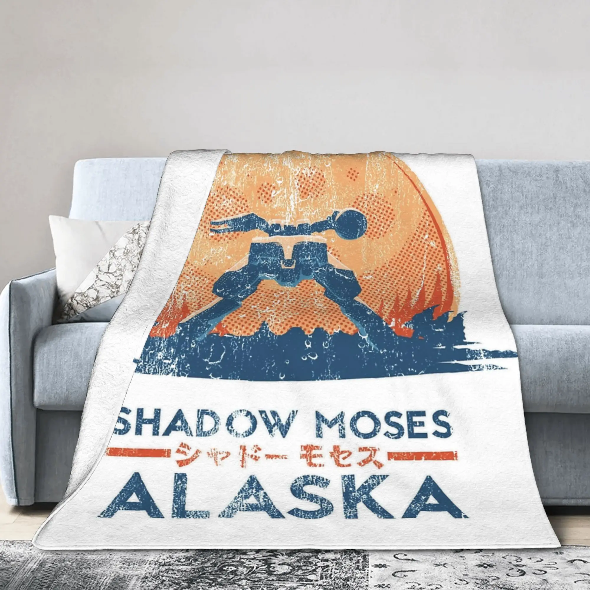 Shadow Moses Island Solid Blankets Flannel Spring/Autumn Metal Gear Game  Multifunction Soft Throw Blanket for Bedroom Bedspread