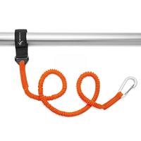 Adjustable Elastic Kayak Paddle Leash With Safety Hook Rowing Surf Coiled Rod Pole Boat Rope Tie Fishing Accessory Lanyard J8V4