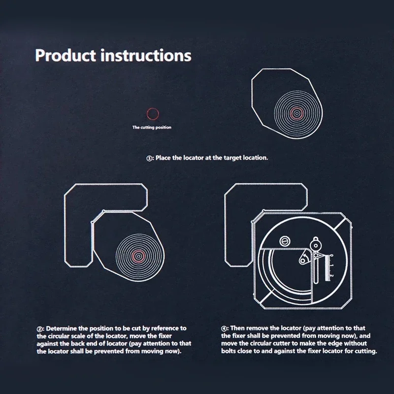 DSPIAE MT-C Stepless Adjustment Circular Cutter Locator Model Assembly Tool Cutting Dedicated Craft Tools Hobby Accessory Tool