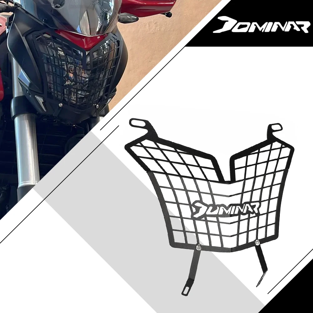 

DOMINAR 250 400 Motorcycle FOR BAJAJ DOMINAR 250 Dominar 400 All Year 2021-2026 2025 2024 Headlight Protector Guard Grille Cover