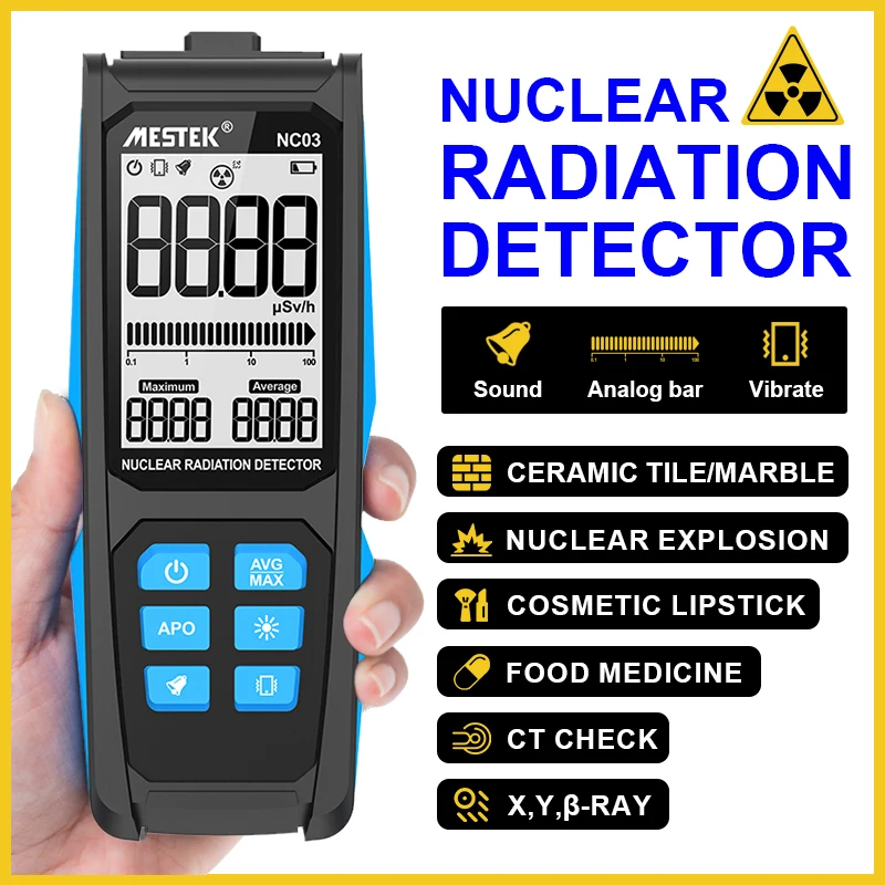 NC03 Geiger counter Nuclear Radiation Detector X-ray Beta Gamma Detector Geiger Counter Dosimeter Lithium battery