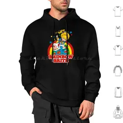 Rainbow Brite V.2 T-Hoodie cotton Long Sleeve Rainbow Brite Rainbow 80S Retro Vintage Cartoon 90S Cute Nostalgia Aesthetic