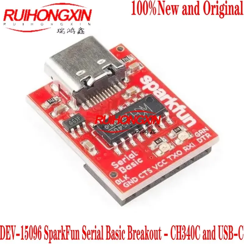 

DEV-15096 SparkFun Serial Basic Breakout - CH340C and USB-C Development board 100%New and Original