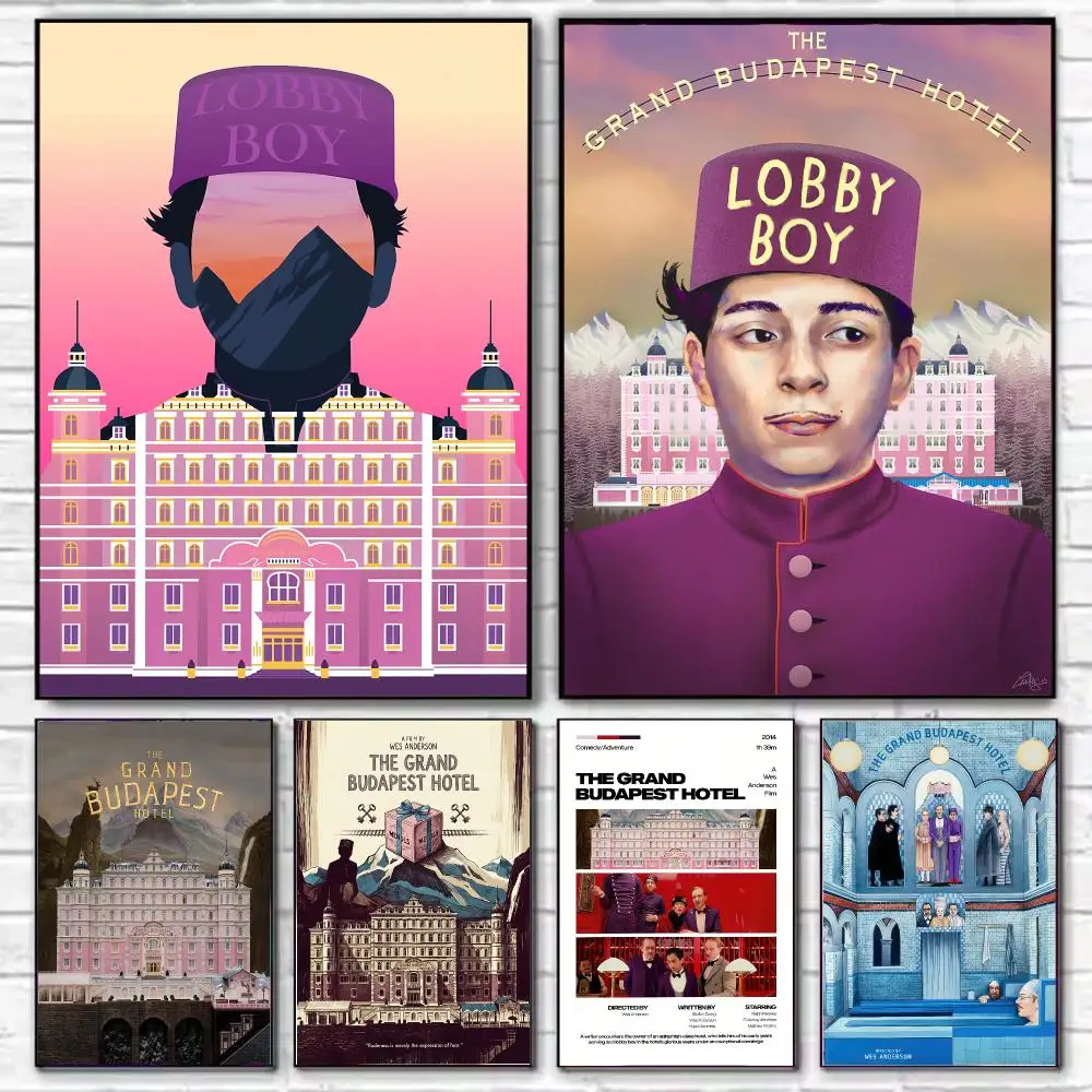 Movie The Grand Budapest Hotel Poster HD Decorative Wall Art for Living Room Bedroom Café Stylish Home Décor Gift
