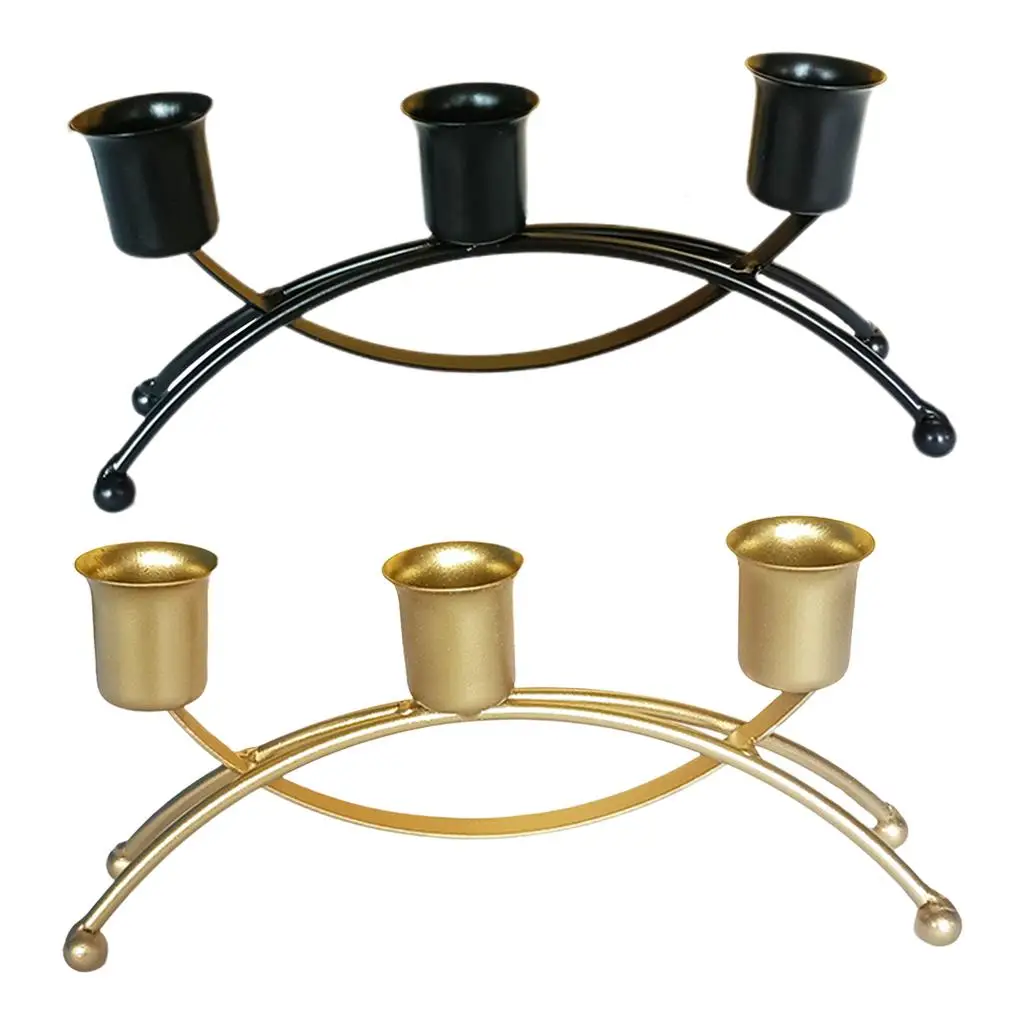 Candlestick Candle Holder Party Wedding Stand 3 Arms Living Room Table