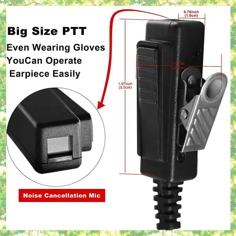 Smart-2X سماعة أذن صوتية أنبوب راديو قطعة أذن اتجاهين مع ميكروفون لموتورولا APX6000 APX4000 APX7000