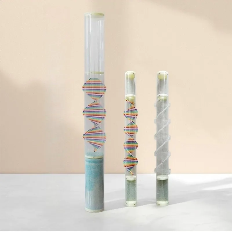 Colorful Rainmaker Shaker Meditation Relaxation Acrylic Rain Stick Spiritual Sound Therapy Rain Sticks Orff Musical Instruments