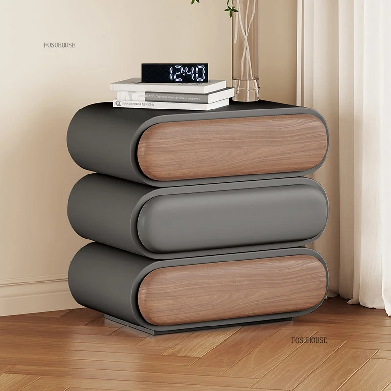 

American Nightstands Nordic Night Table Minimalist Bedroom Furniture Designer Solid Wood Bedside Table Bedside Cabinet