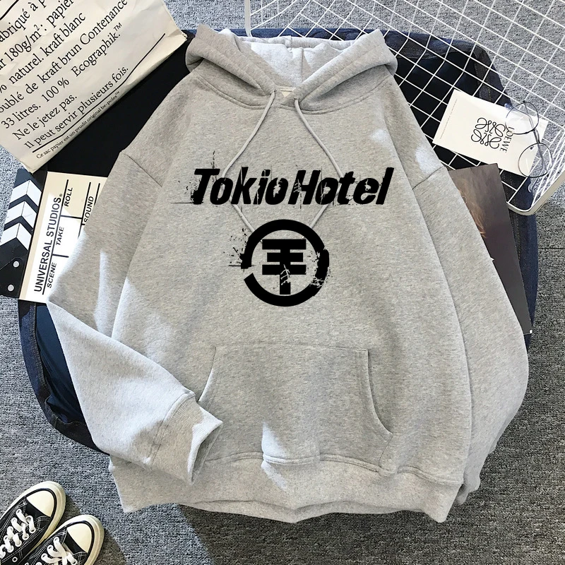 High Street Tokio Hotel Hoodie Hip Hop Unisex Sweatshirt 90s Punk Y2k Fashion Singer Hoodies Band Men Women Clothes Hoody