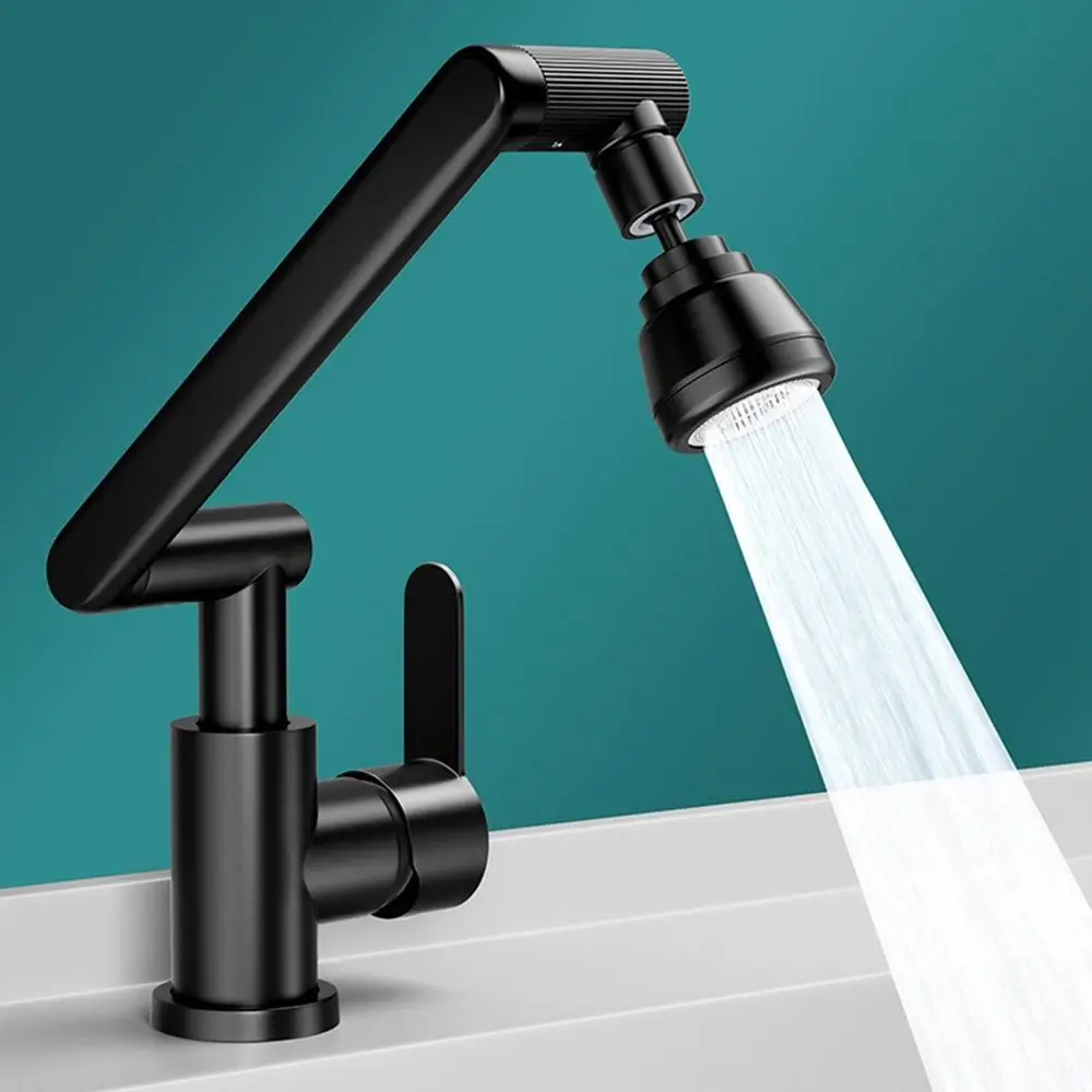 Durable 1080° Bathroom Tap Anti-splash Mechanical Arm Aerator Head Bubbler Adjustable Rotatable Kitchen Faucet Universal