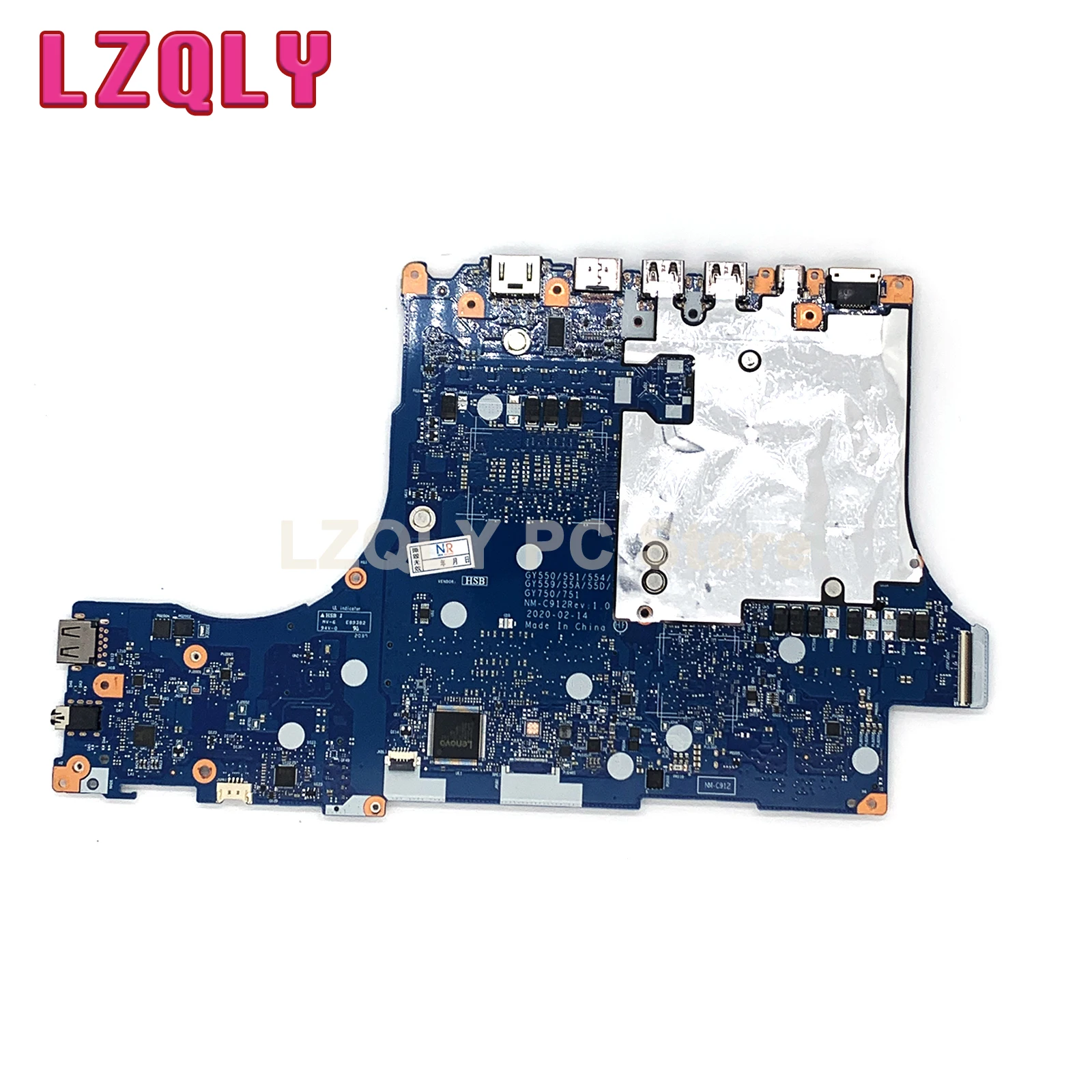 Para Lenovo Legion 5-17IMH05H placa base de computadora portátil NM-C912 con I5-10300H I7-10750H CPU GTX1660Ti RTX2060 GPU FRU: 5B20S44522