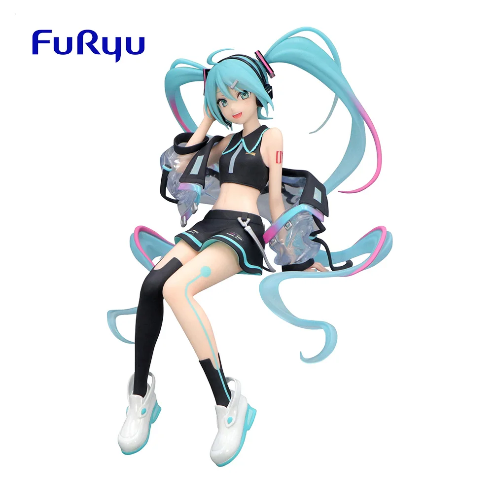

Оригинальный FuRyu Vocaloid Hatsune Miku, неоновая цифровая ПВХ аниме-фигурка, экшн-фигурки, модель игрушки